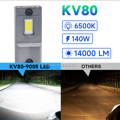 Masters KV80 140W 14000 Lumens 6500K Cool White  H1 H7 H11 Headlights Bulbs