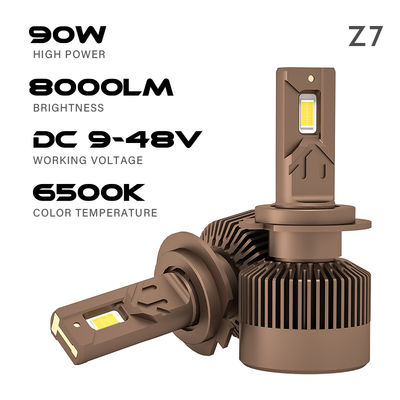 Z7 180W 16000LM 6500K Tripple Heat Pipe 9005/H1/H3/H4/H7/H8 LED Headlight Bulb