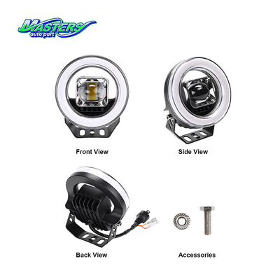 Masters 4.5 Inch Yellow-White Dual-colour Aperture Light XM-112-02P-R-001 35W 2800LM 6500K H4 Led Working Light