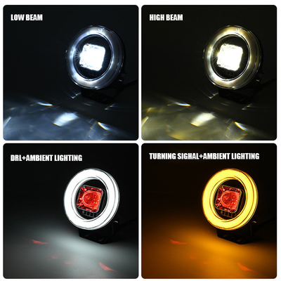 Masters 4.5 Inch Yellow-White Dual-colour Aperture Light XM-112-02P-R-001 35W 2800LM 6500K H4 Led Working Light