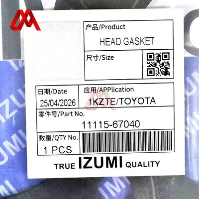 OE 11115-67040 Engine Cylinder Head Gasket For Toyota 1KZTE Land Cruiser Hilux Truck Engine Repair Parts