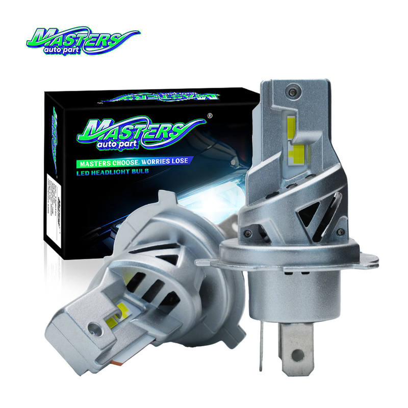 Masters V04 64W 7000LM 6000K H4 4060 Chips Superior Aviation Aluminum LED Headlight Bulb